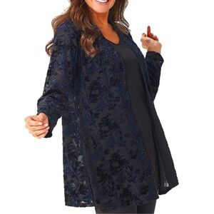 NWT Susan Graver Occasion Knit Cardigan & Knit Tank set size xxsp fits likesmall